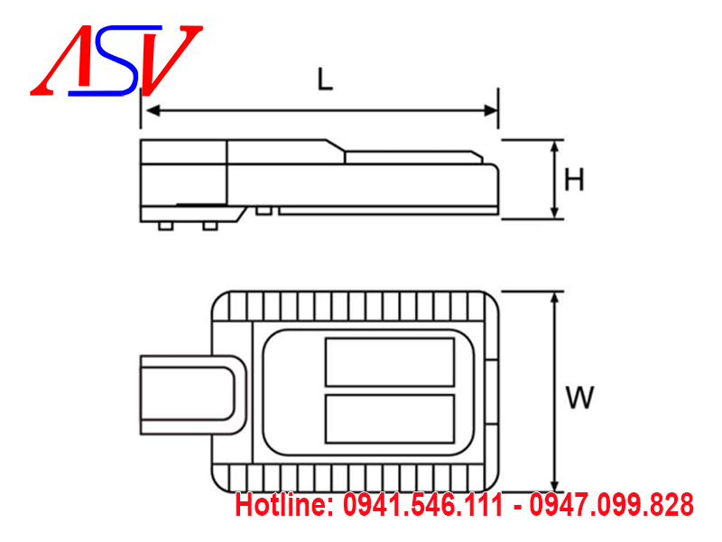 Đèn đường Led siêu sáng ASV - 820